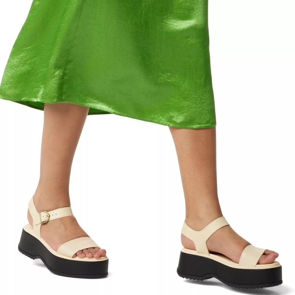 NEW Sorel Women's Leather Dayspring Strappy Platform Sandals 8.5